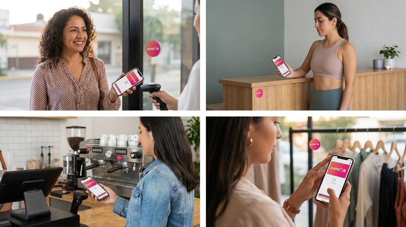 Pase digital Wallet de Punto IA en celular